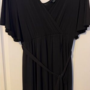Torrid Black Maxi Wrap Dress
